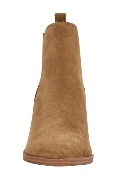 Shop Marc Fisher Ltd Teona Leather Pointed Toe Bootie In Light Natural