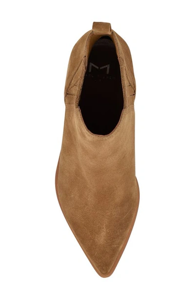 Shop Marc Fisher Ltd Teona Leather Pointed Toe Bootie In Light Natural