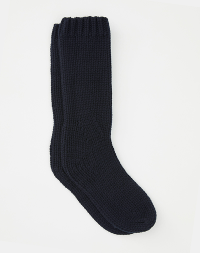 Shop Lafayette 148 Cashmere Socks In Blue