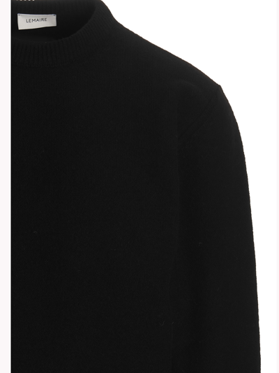 Shop Lemaire Wool Sweater In Black