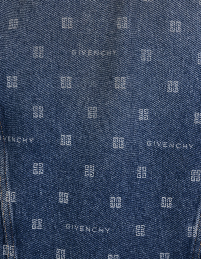 Shop Givenchy Woman Slim Fit Jacket In Blue  4g Denim