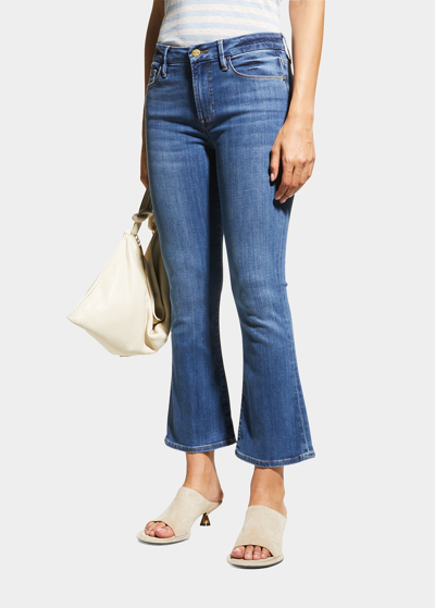 Shop Frame Le Crop Mini Bootcut Jeans In Poe