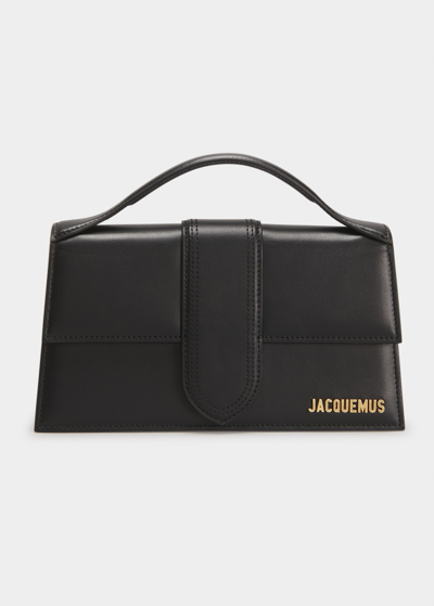 Jacquemus Le Grand Bambino Leather Crossbody Bag In Black