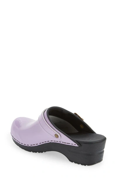 Sanita Estelle Polka Dot Clog In 032 Lilac