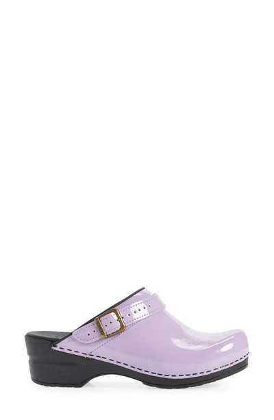 Shop Sanita Estelle Polka Dot Clog In 032 Lilac