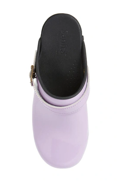 Shop Sanita Estelle Polka Dot Clog In 032 Lilac