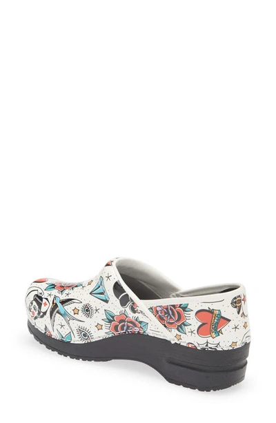 Shop Sanita Rockabilly Print Clog In 001 White