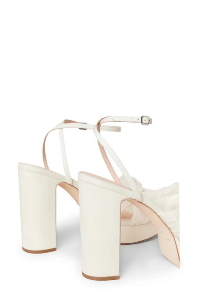 Shop Loeffler Randall Natalia Knot Platform Sandal In Pearl