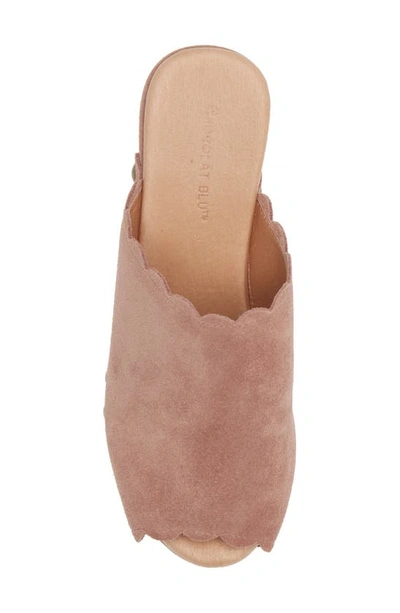 Chocolat Blu Genessis Platform Clog In Plum Suede