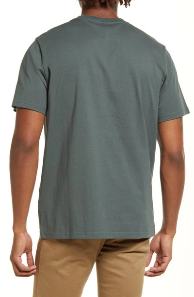 Shop Carhartt Logo Pocket T-shirt In Hemlock Green