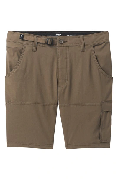 Shop Prana Zion Ii Stretch Shorts In Mud