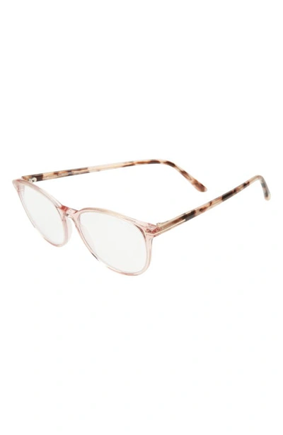 Shop Tom Ford 53mm Cat Eye Blue Light Blocking Glasses In Shiny Pink