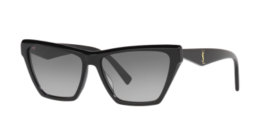 Shop Saint Laurent Woman Sunglasses Sl M103 In Black