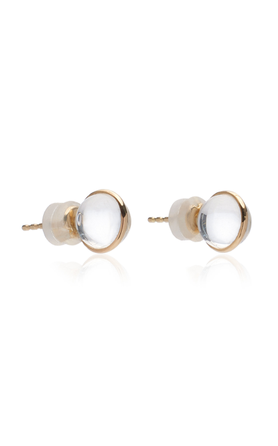 Cyril Glory 14k Yellow Gold Quartz Earrings In Gold