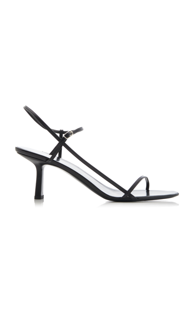 Shop The Row Bare Leather Sandals In Black