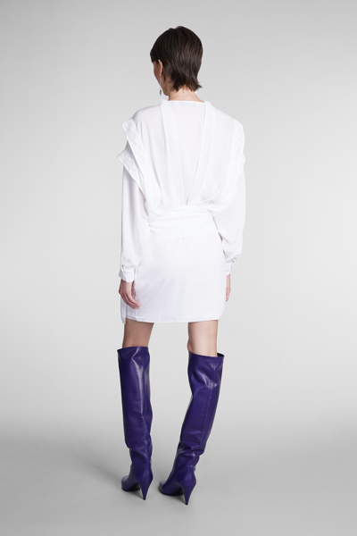 Shop Iro Elyn Dress In White Viscose