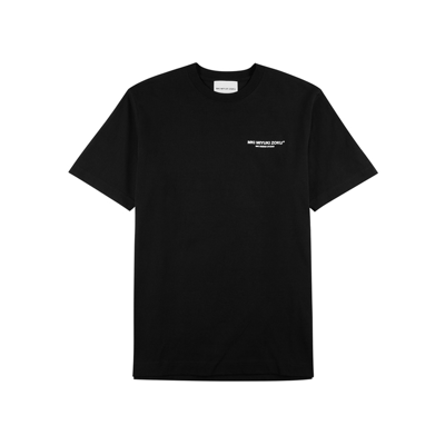 Shop Mki Miyuki Zoku Design Studio Logo Cotton T-shirt In Black