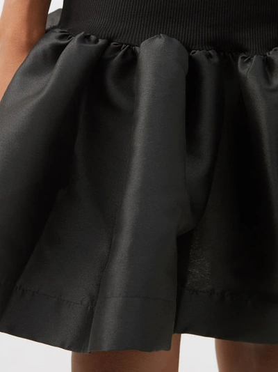 MARQUES' ALMEIDA PEPLUM COTTON-BLEND MINI DRESS 
