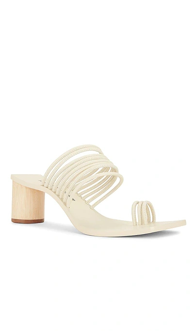 Shop A'mmonde Atelier Alessandra Block Heel In Ivory