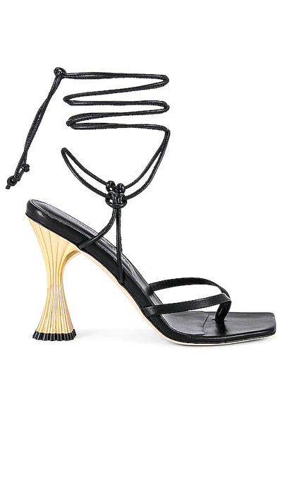 Shop A'mmonde Atelier Anastassia 100 Ankle Tie In Black
