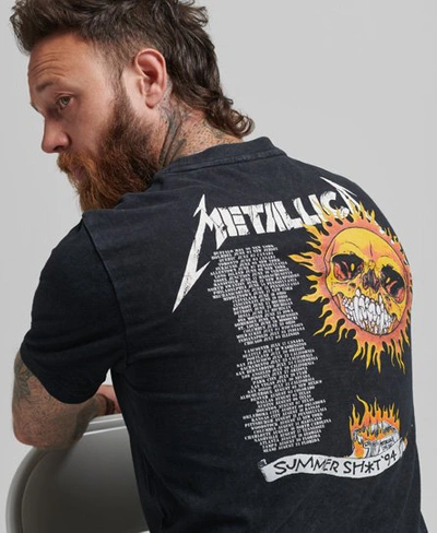 Superdry Men's Metallica Limited Edition Band T-shirt Black / Mid Back In  Black - Size: Xs | ModeSens