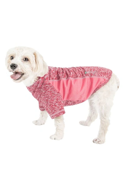 Shop Petkit Pet Life® Active Warf-speed Heathered Tone-on-tone T-shirt In Pink Heather With Light Pink