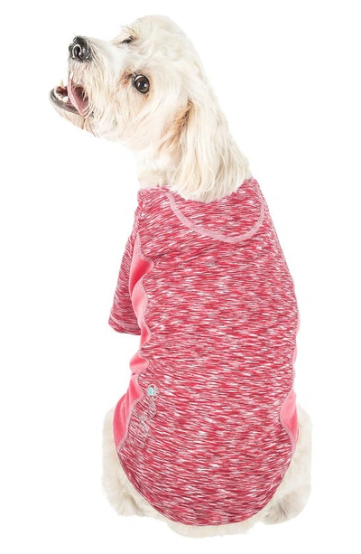 Shop Petkit Pet Life® Active Warf-speed Heathered Tone-on-tone T-shirt In Pink Heather With Light Pink