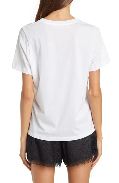 Shop Stella Mccartney Cat Graphic T-shirt In White