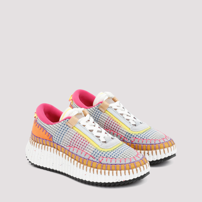 Shop Chloé Nama Sneaker In Lower-impact Mesh Shoes In Multicolour