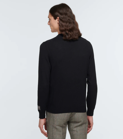 Shop Gucci Cashmere Sweater In Black/mc