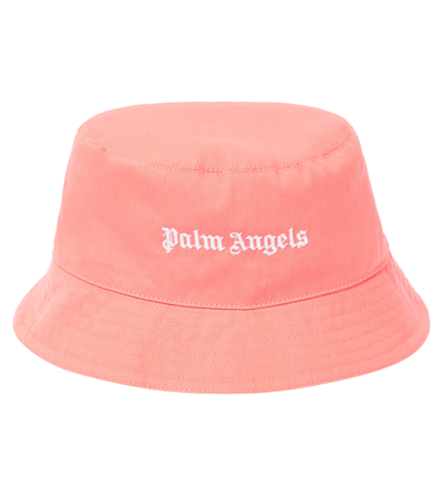 PALM ANGELS LOGO BUCKET HAT 