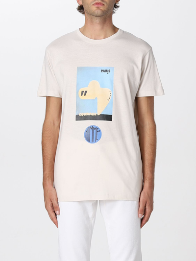 Shop Daniele Alessandrini T-shirt  Men In Yellow Cream