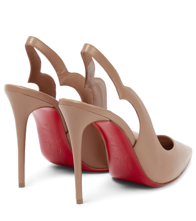 Shop Christian Louboutin Nudes Hot Chick Leather Pumps In Nude 2/lin Nude 2