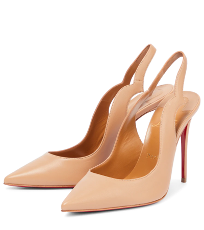 Christian Louboutin Nudes Hot Chick Leather Pumps In Nude 3/lin Nude 3