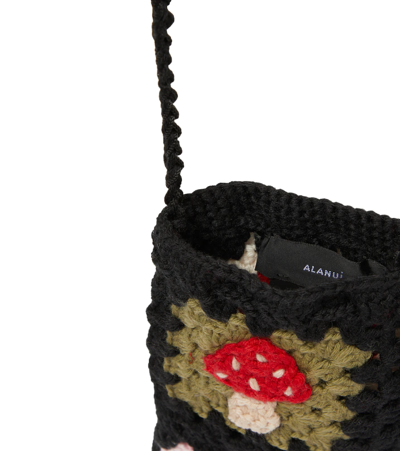 Alanui Positive Vibes Wool Bottle Holder In Multicolor