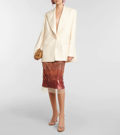 Christian Louboutin Nudes Degramule Embellished Mules In Nude 3