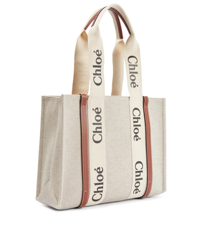 Chloé Woody Medium Canvas Tote