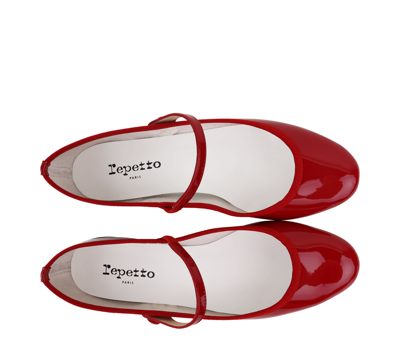 Shop Repetto Lio Mary Janes In Flammy Red