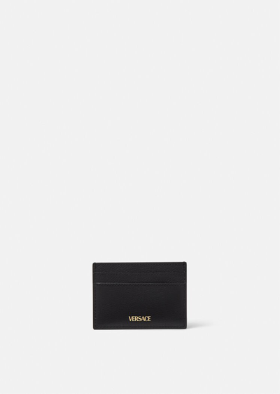 Shop Versace La Medusa Card Case In Black