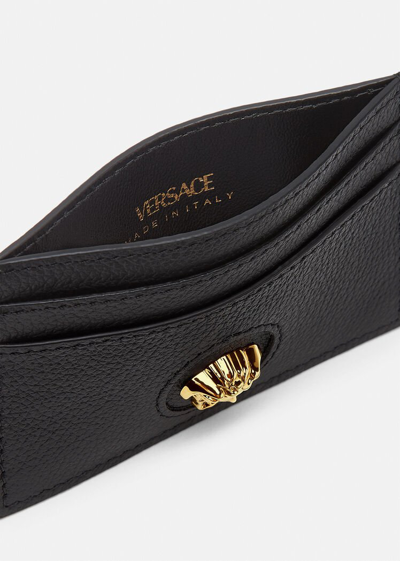 Shop Versace La Medusa Card Case In Black