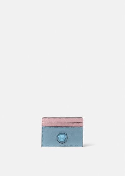 Shop Versace La Medusa Card Case, Female, Light Blue+pink, One Size