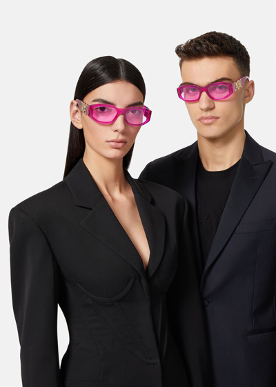 Shop Versace Medusa Biggie Sunglasses, Male, Fuchsia, One Size
