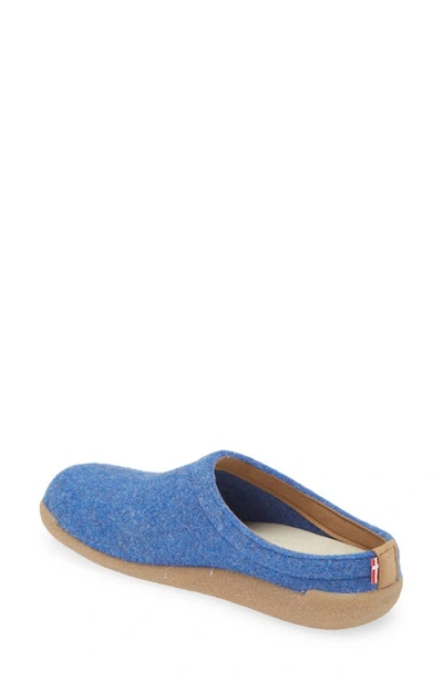 Sanita Lodge Wool Felt Slipper In Jeans