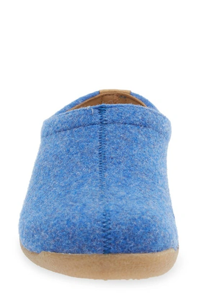 Sanita Lodge Wool Felt Slipper In Jeans