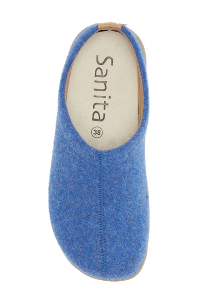 Sanita Lodge Wool Felt Slipper In Jeans