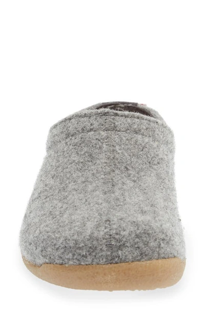 Sanita Lodge Wool Felt Slipper In Slate