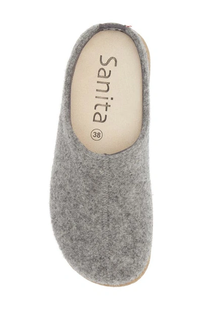 Sanita Lodge Wool Felt Slipper In Slate