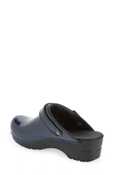 Shop Sanita Estelle Polka Dot Clog In Blue