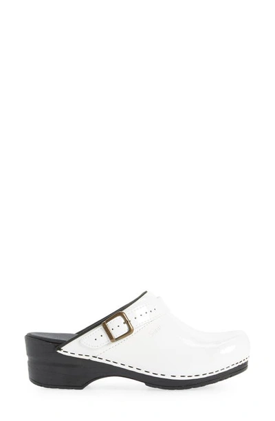 Sanita Estelle Polka Dot Clog In White