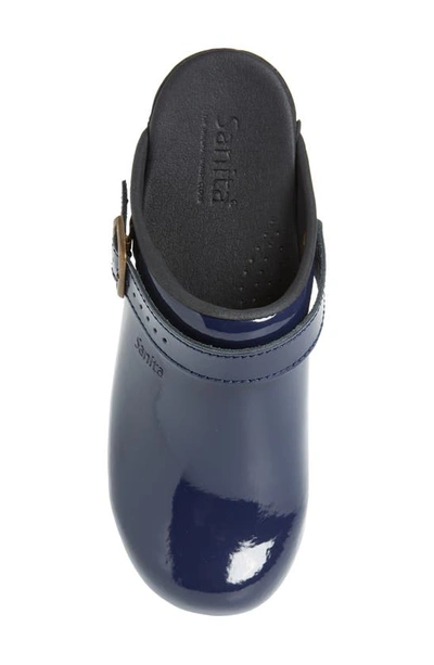 Sanita Estelle Polka Dot Clog In Blue